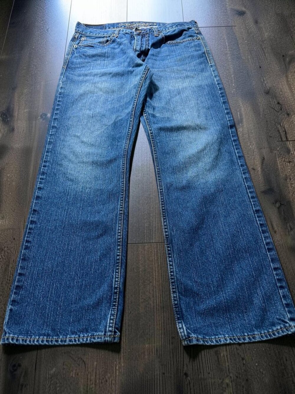 American Eagle Jeans Mens 31x30 Blue Original Straight Y2K Skater